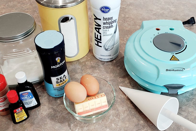 华夫筒制作：调制面糊