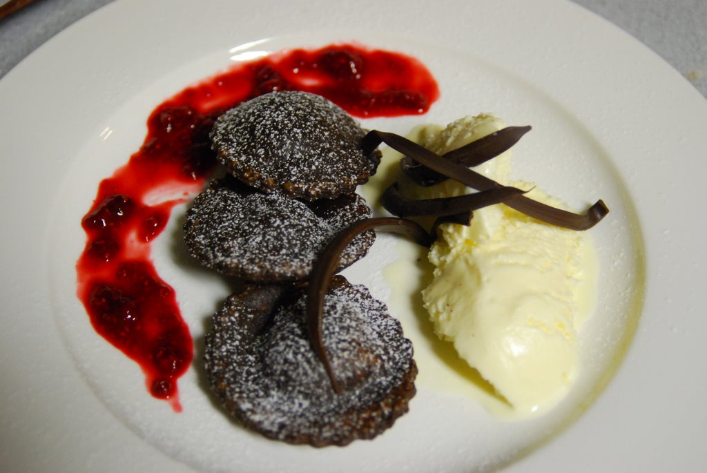 白巧克力树莓意大利方饺