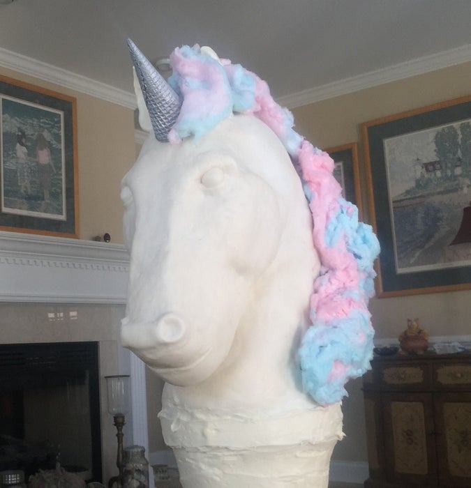 米花糖雕塑：独角兽教程