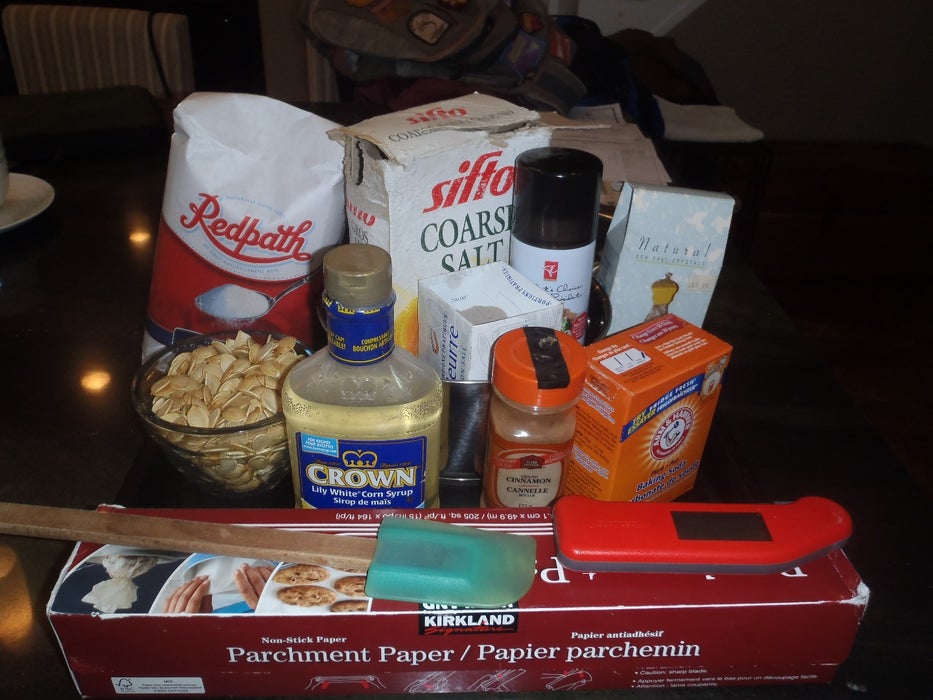 制作脆饼所需材料