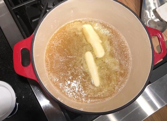 融化糖油混合物