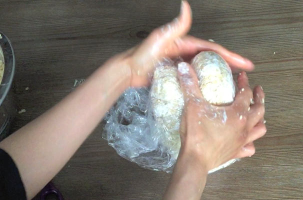 用混合物塑造独角兽口鼻部