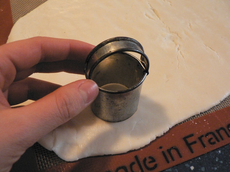 切割面团 融化巧克力