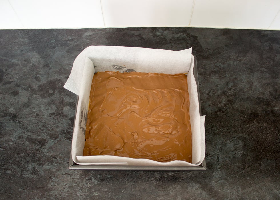 制作巧克力顶层