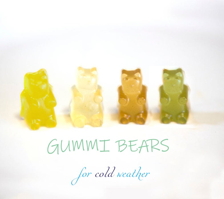 适合寒冷天气的健康小熊软糖