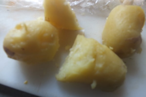 Smashed Garlic Potatoes