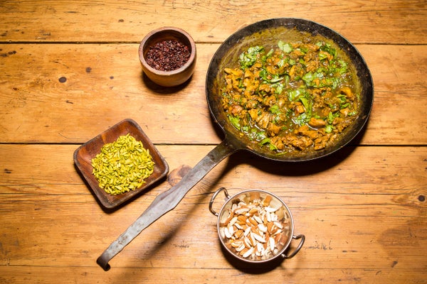 加入菠菜藏红花