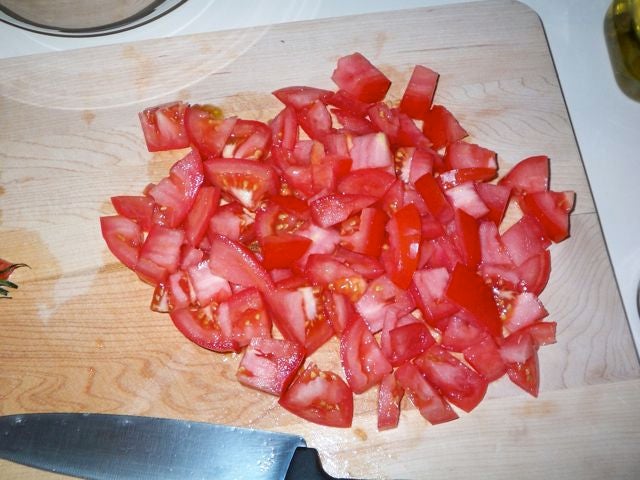 切西红柿