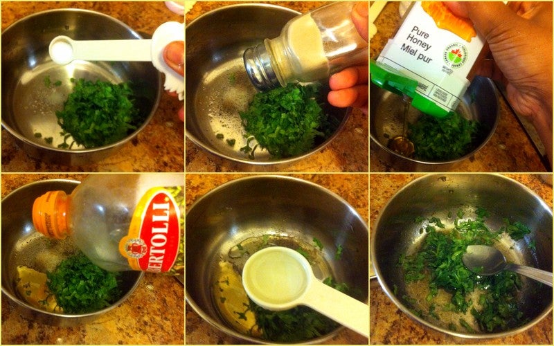 制作香草橄榄油醋汁