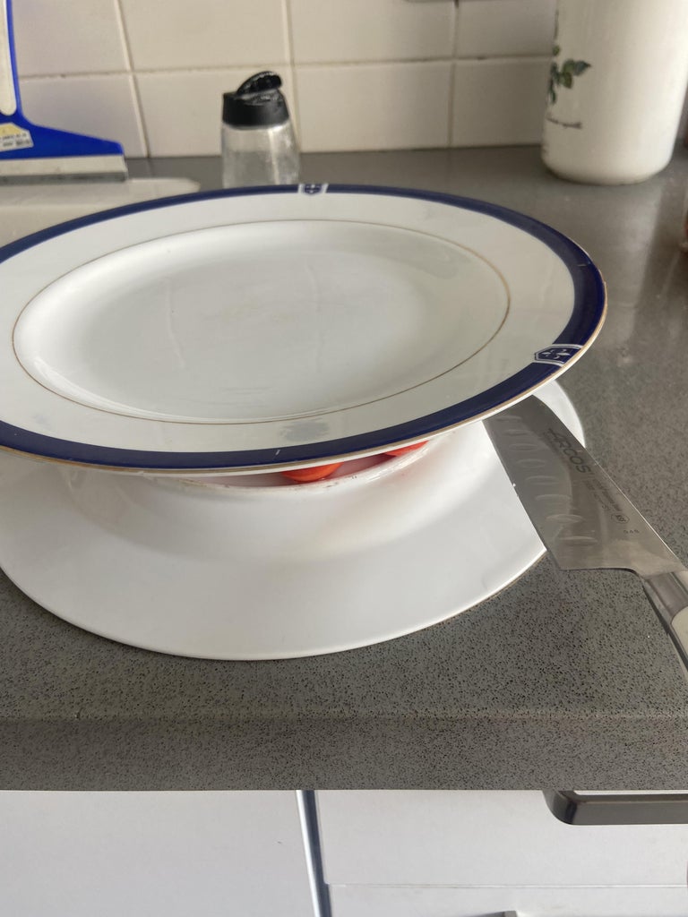 盖上另一个盘子