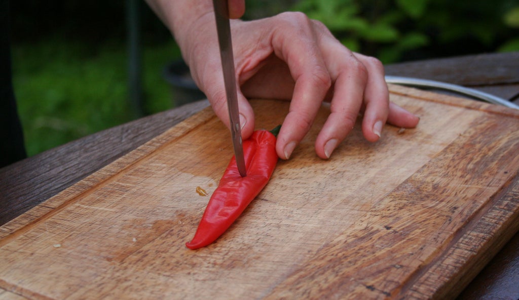 处理辣椒 - 切片