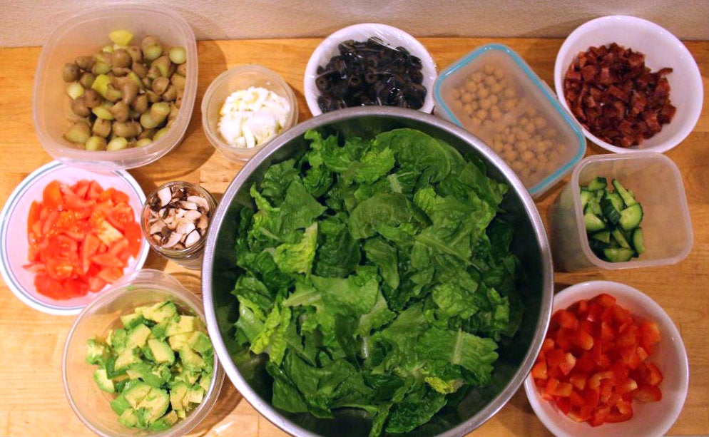 提前准备定制沙拉吧