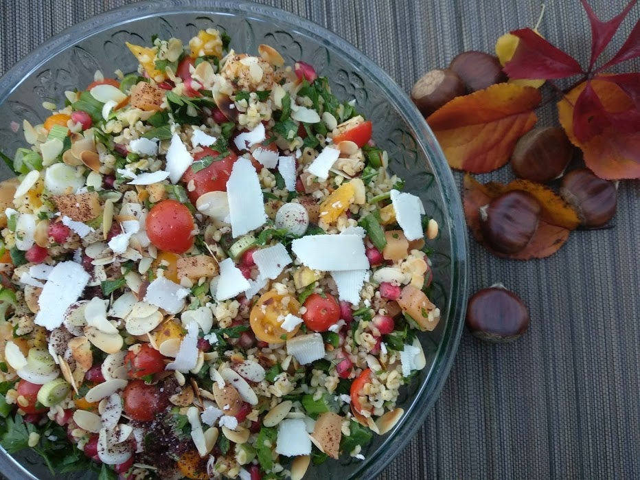 Colors of the Autumn Bulgur Wheat Salad