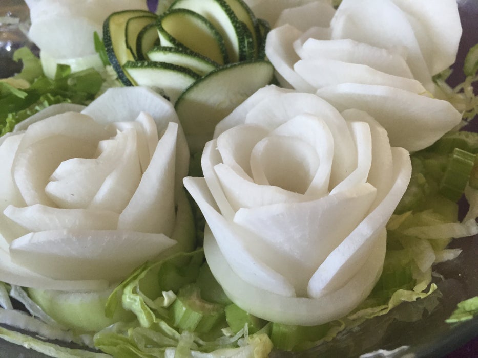 超级简易蔬菜玫瑰