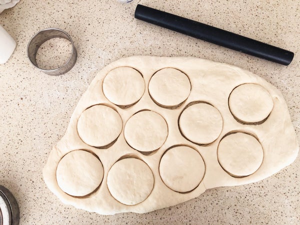 英式麦芬步骤3：二次发酵