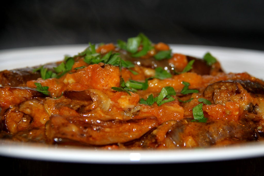 辣味茄子 - 来自古吉拉特的印度美食