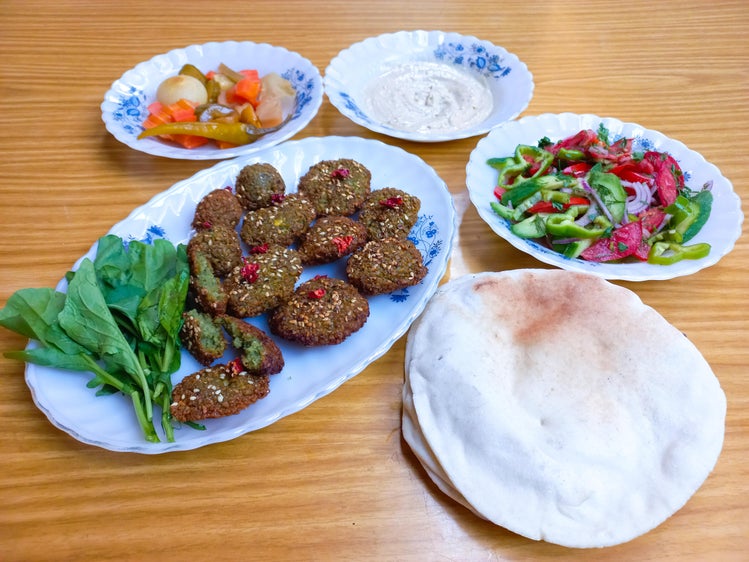 埃及蚕豆塔米亚卷饼（Ta'ameya）