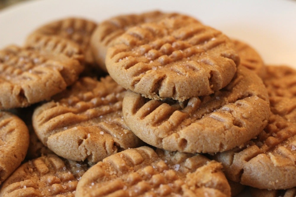 纯素无麸质花生酱饼干