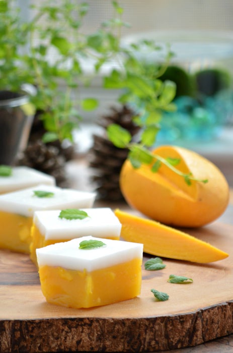 纯素芒果椰奶冻