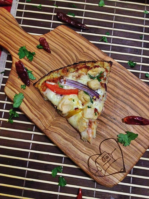 花椰菜脆皮鸡肉披萨