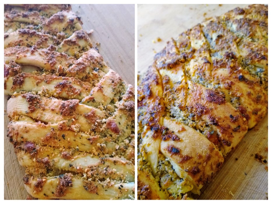 披萨辫子面包：天然酵母VS经典款