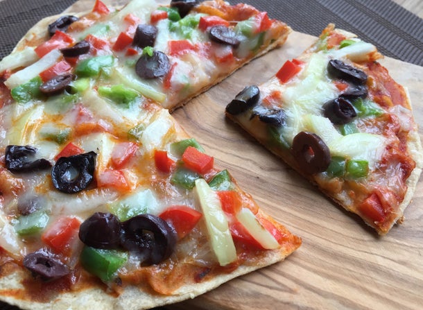 全麦薄饼披萨（无烤箱版）