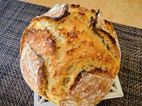 超级简单免揉天然酵种面包