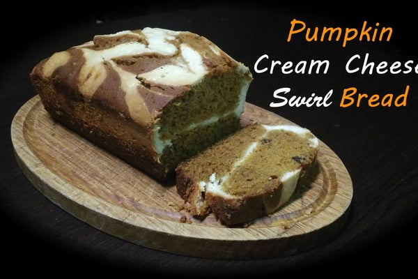 健康南瓜奶油芝士漩涡面包