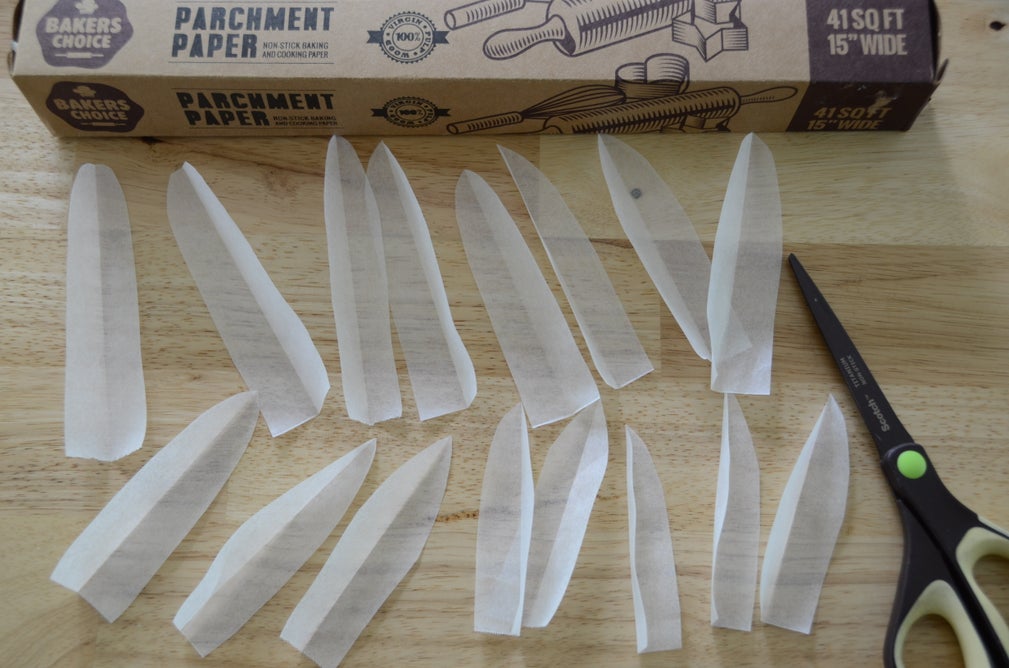 White Chocolate Into Green Leaves