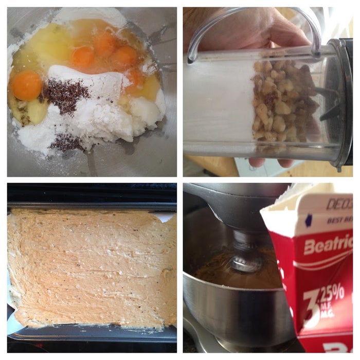 蛋糕体（咖啡核桃蛋糕）