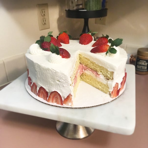 Strawberries & Cream Cake