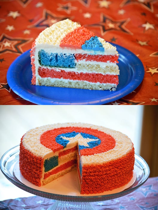 Independence Day Surprise Cake