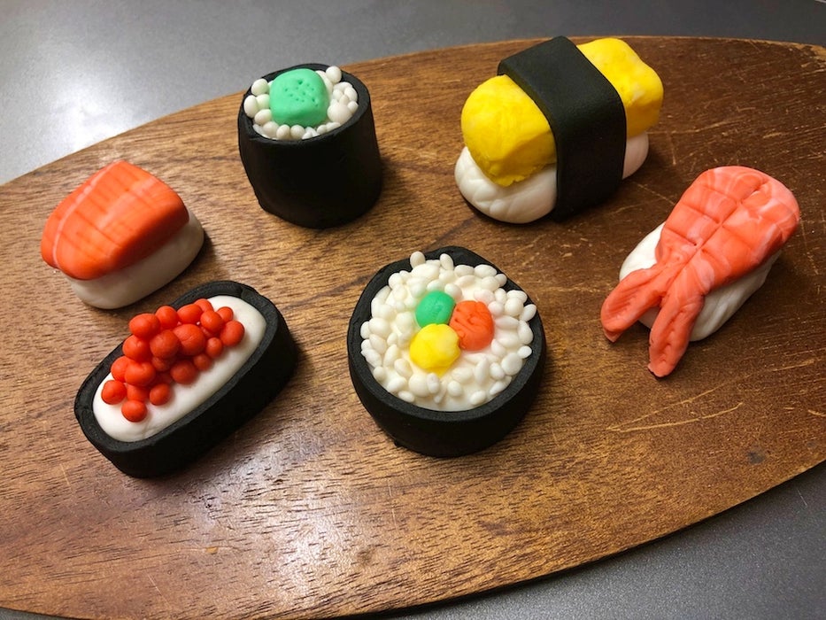 寿司蛋糕装饰