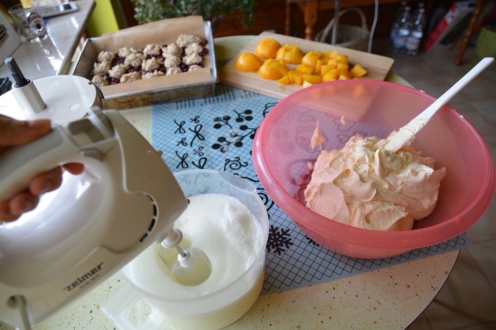 制作芝士馅 - 混合