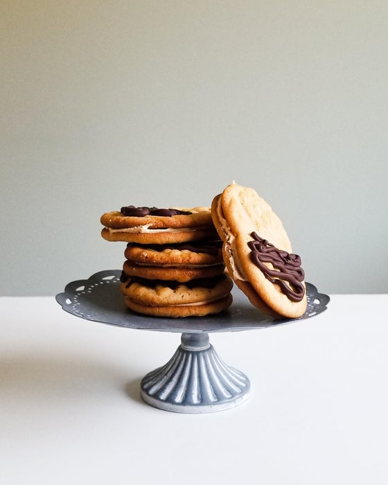 豪华花生酱饼干三明治