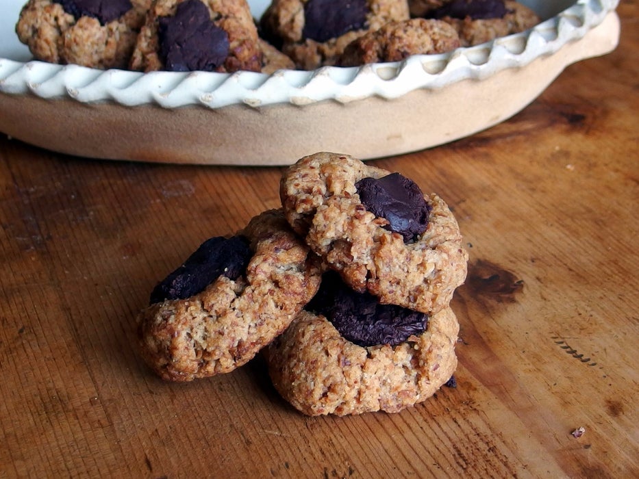 Paleo Almond Joy Thumbprint Cookies