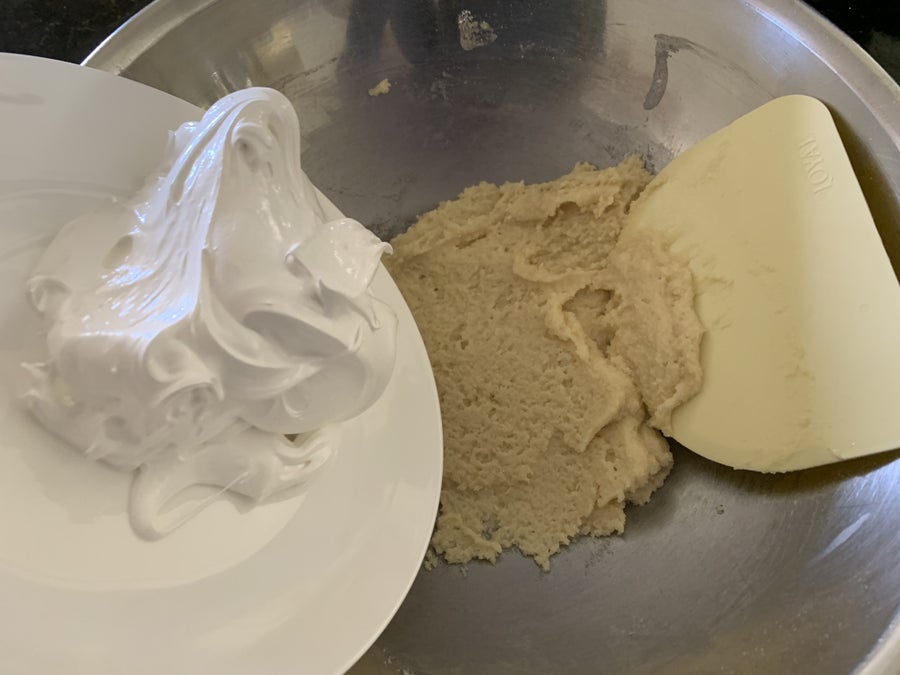 Add the Meringue to the 'pastes'