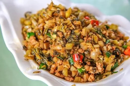 泡菜炒肉末