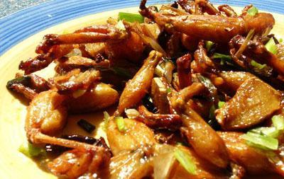蒜瓣烧田鸡腿