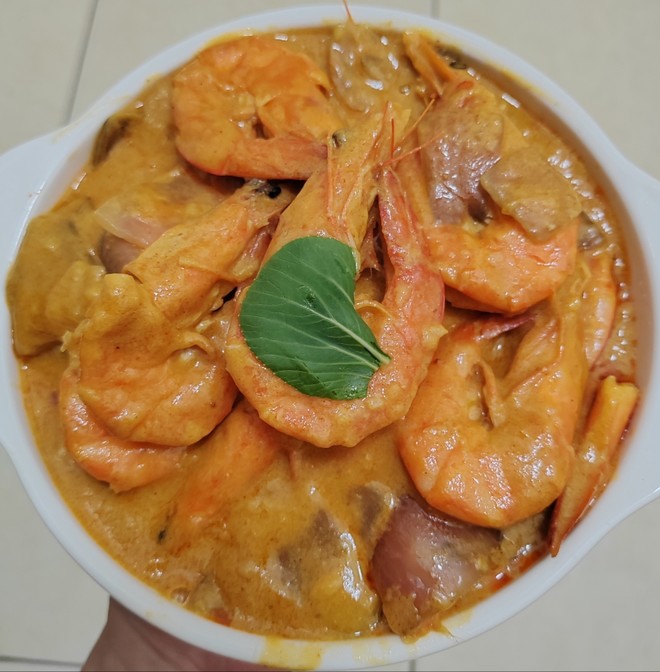 印尼椰奶咖喱虾